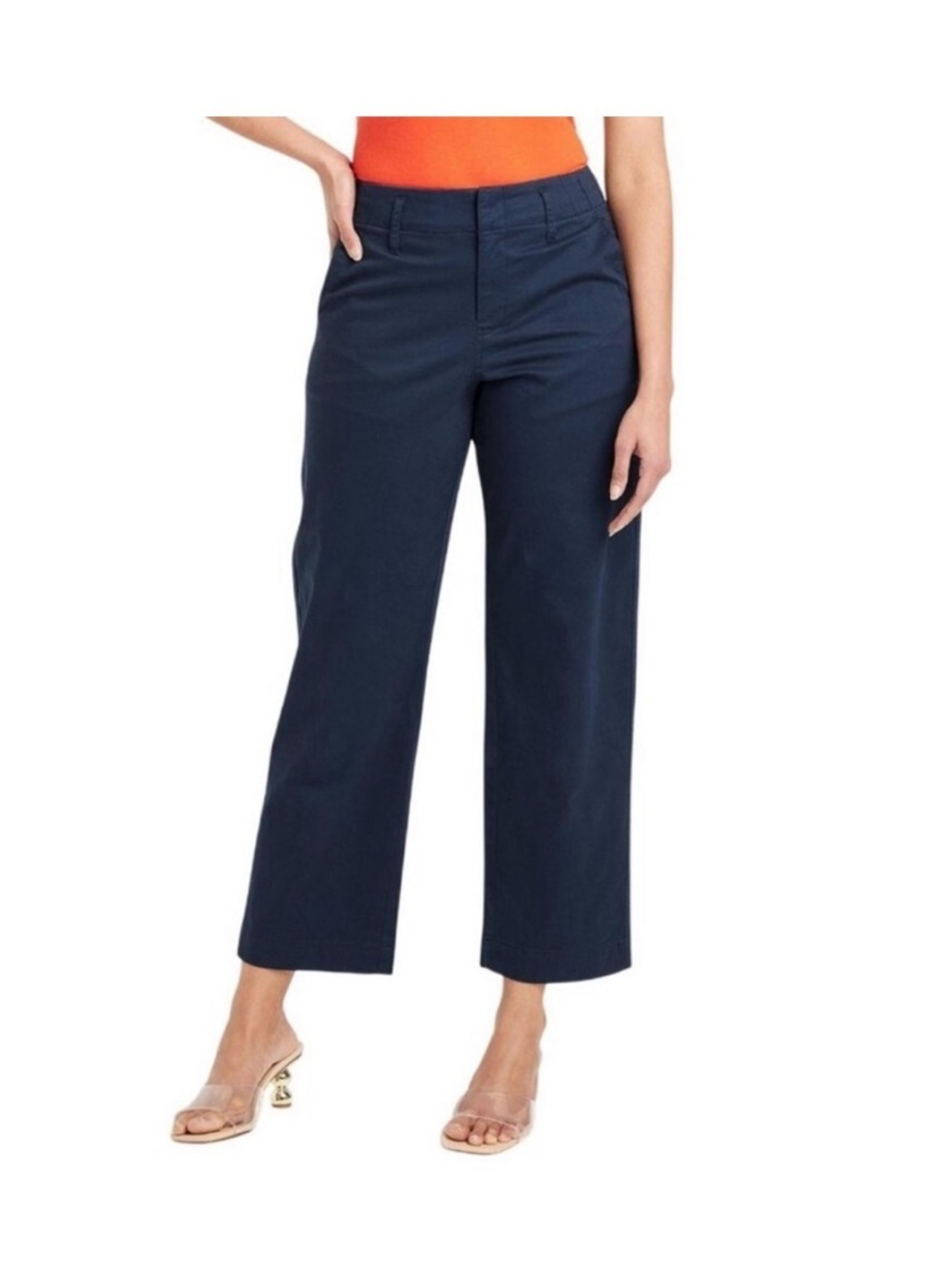 a new day Navy Straight Leg Cropped Pants